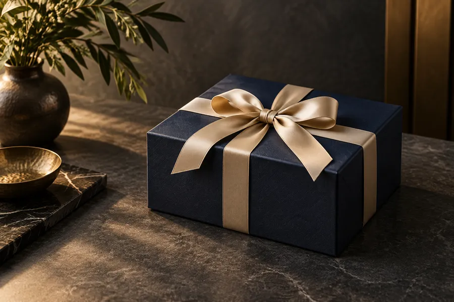 Illustrative unbranded gift box
